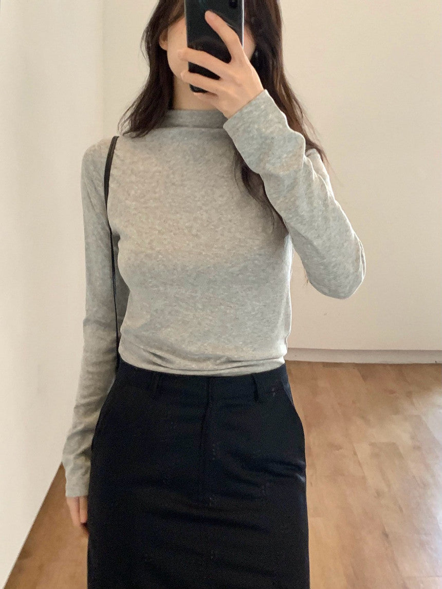 haus vanilla half neck T-3col