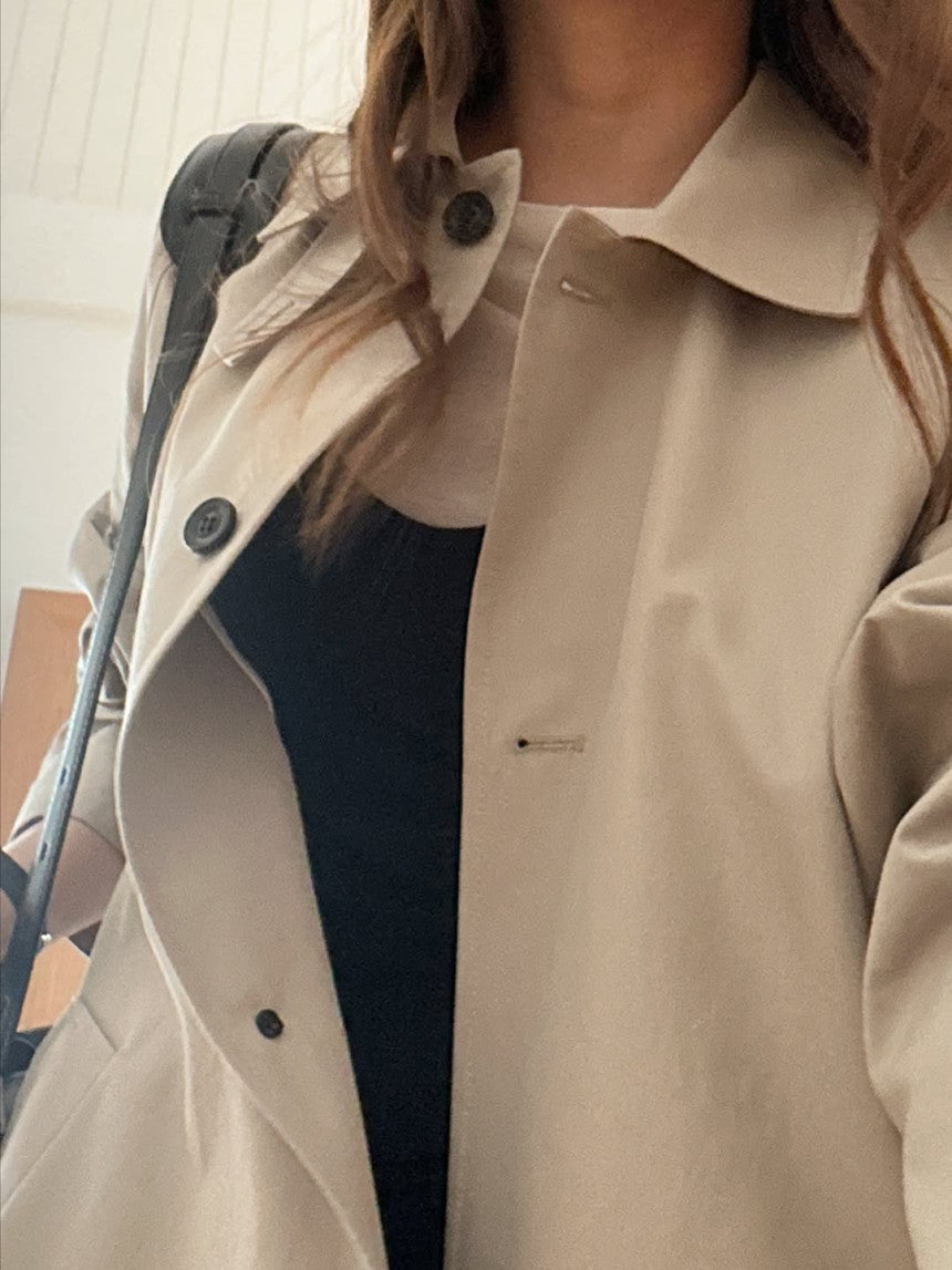Barnnet long trench coat-2col