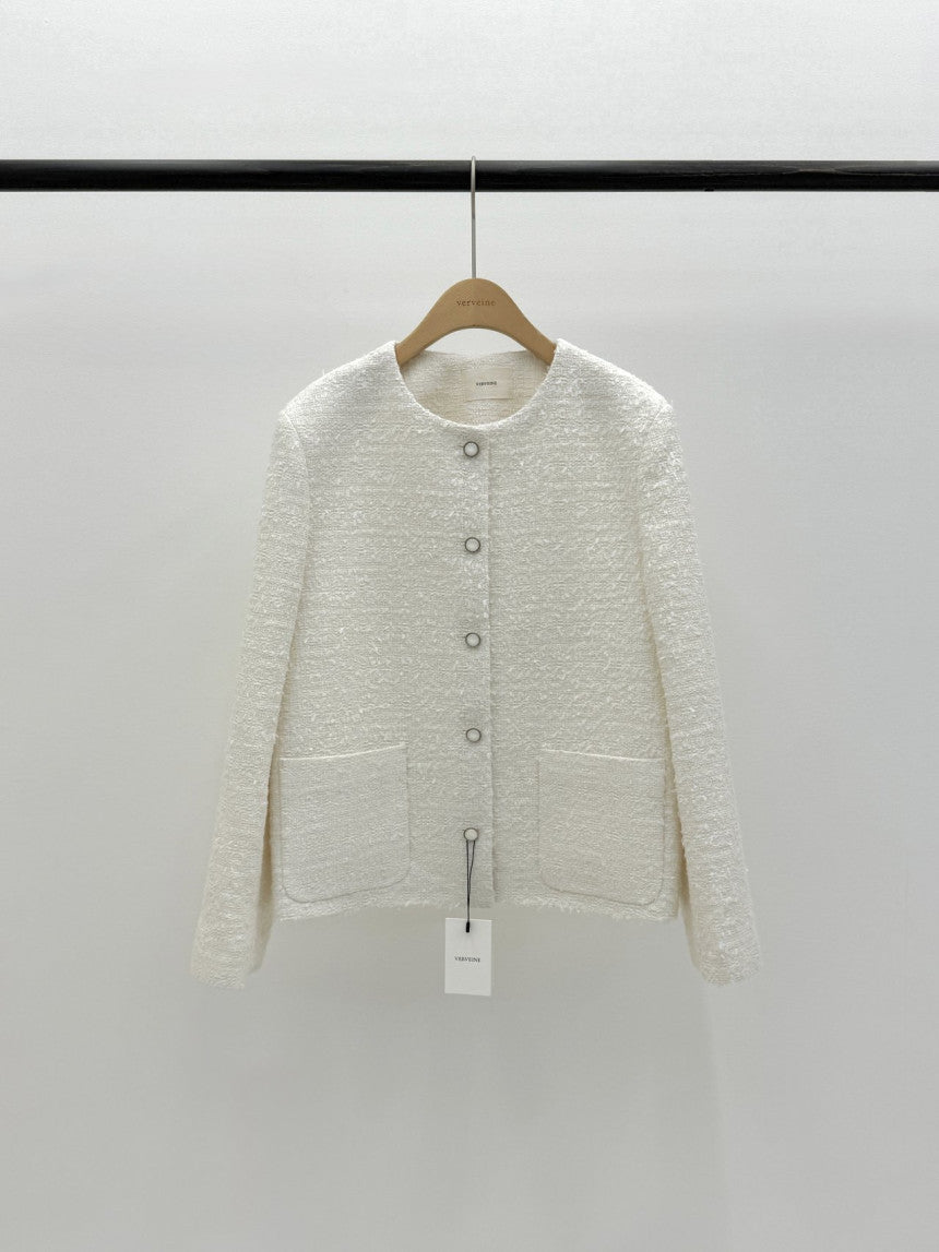 Moore round tweed jacket