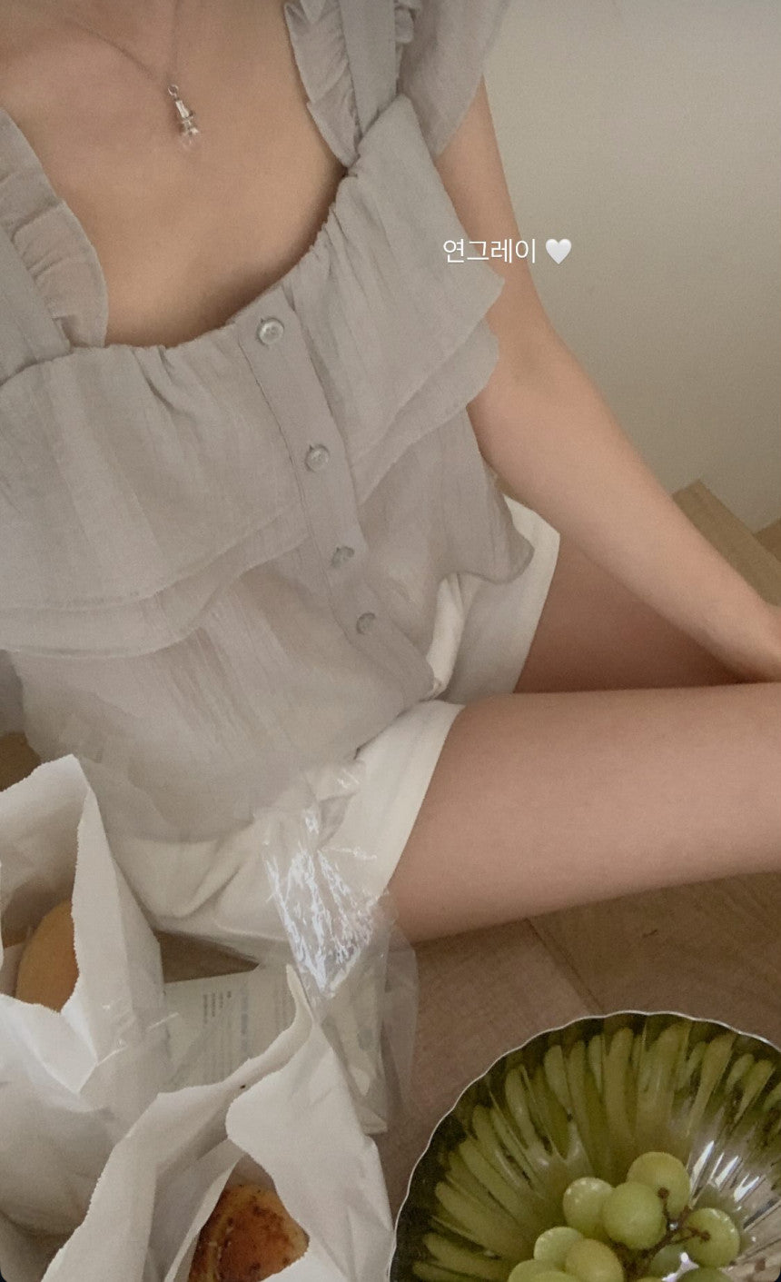 Nature 2way blouse-4col