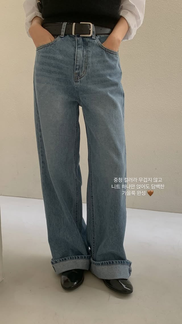 wide denim