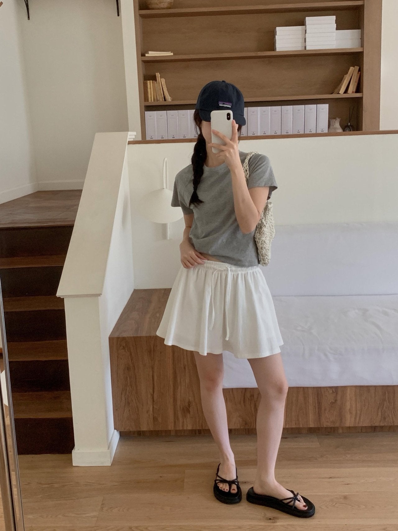 Rush skirt half pants-3col