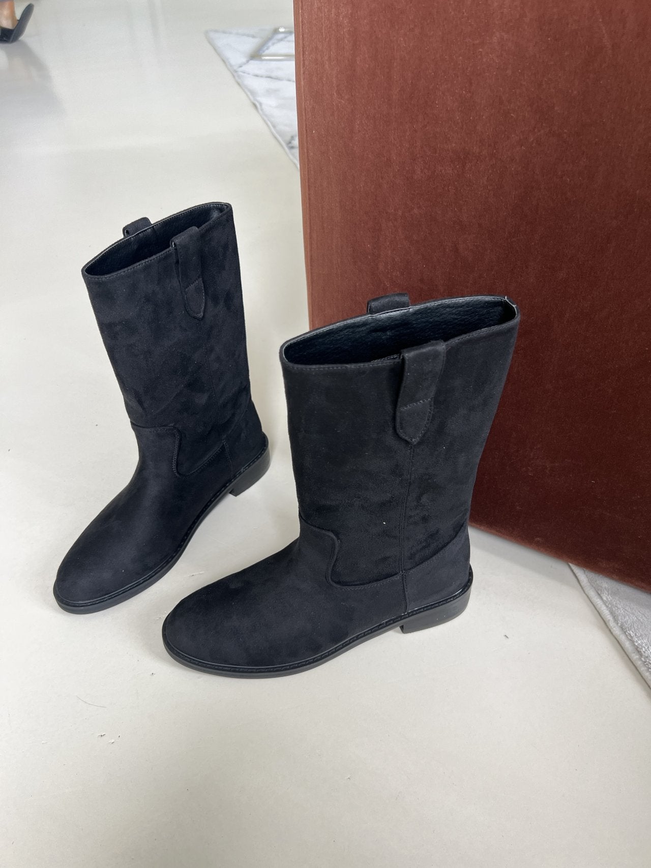 Suede bijo middle boots