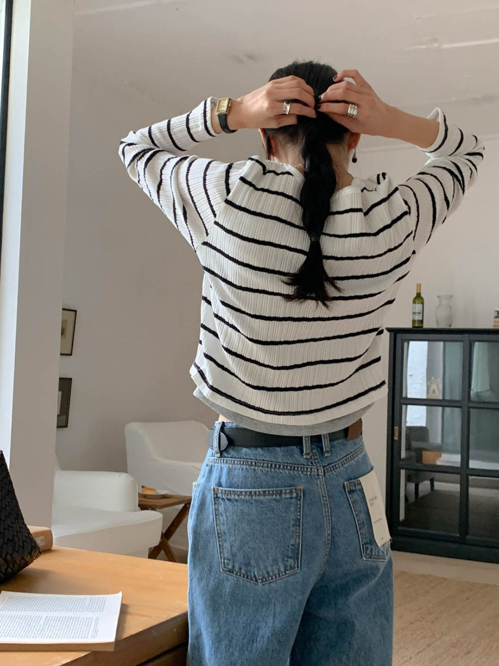 Sale navy即納 mimosa cardigan