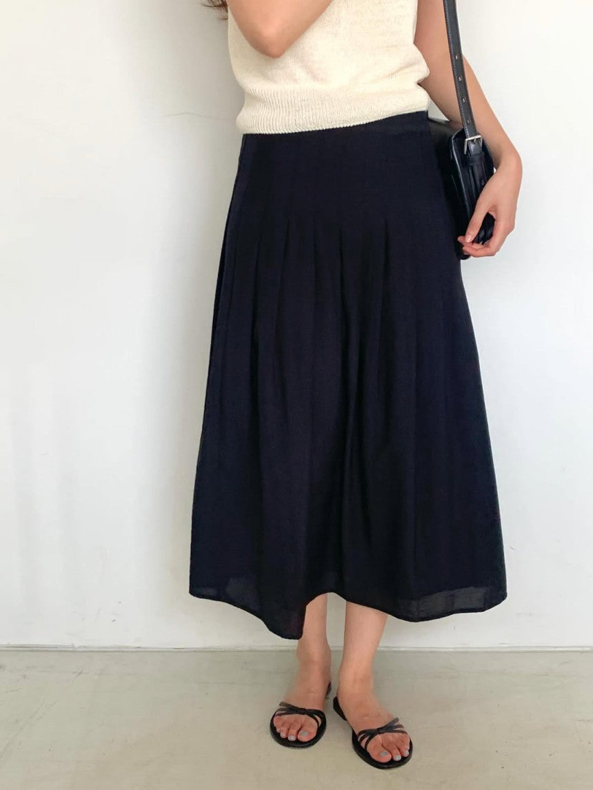 Feb pintuck skirt-2col