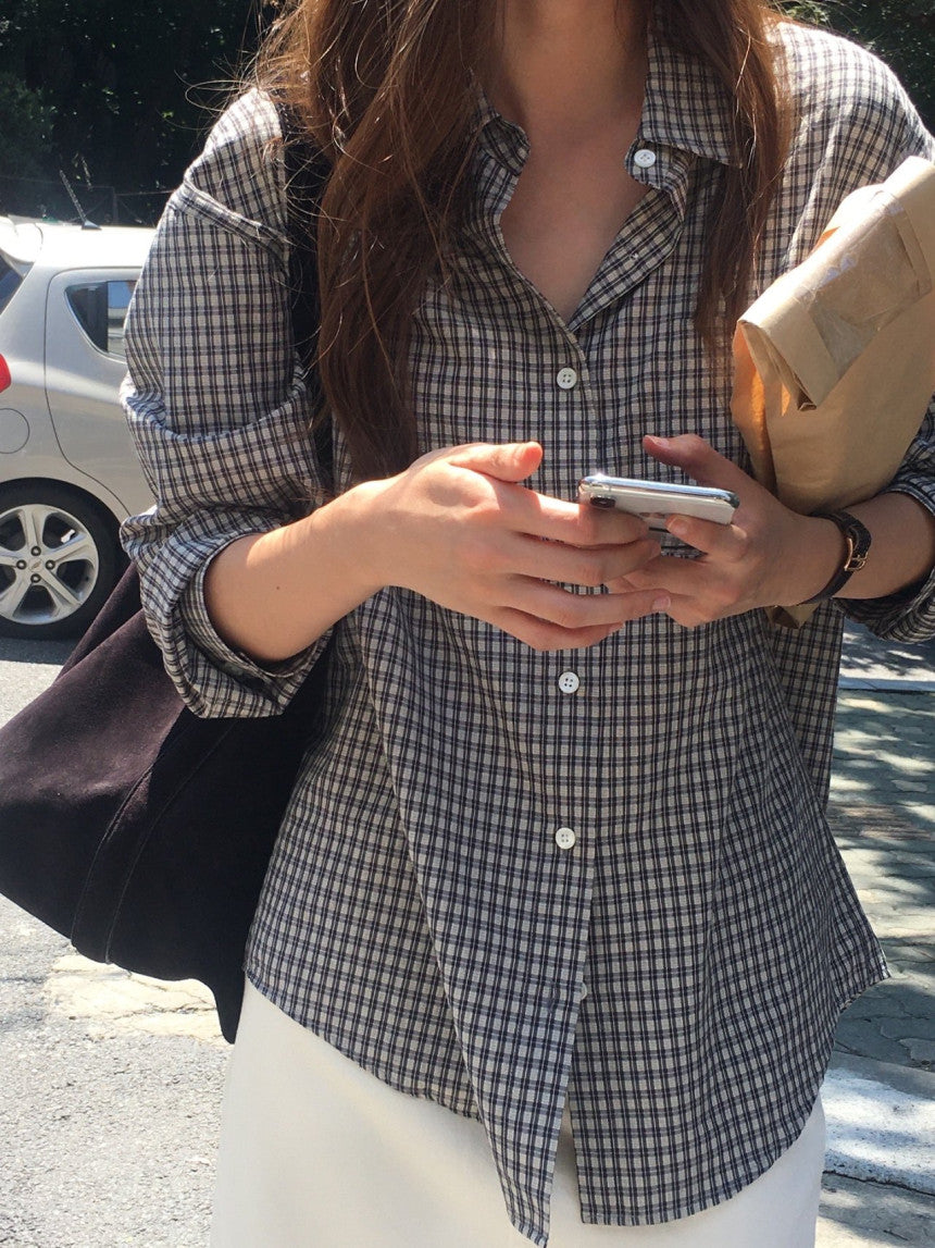 Paddington check shirt-2col