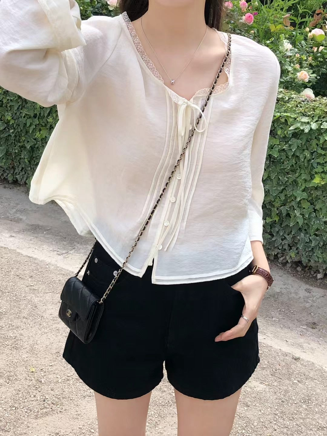 Ounce pams blouse-2col