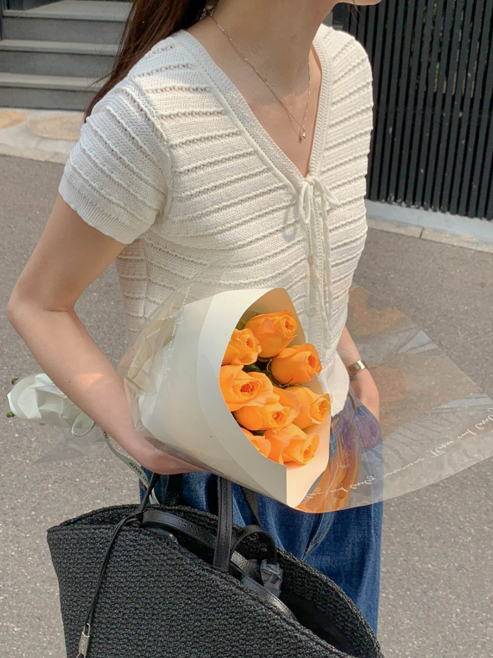 ivory即納 Ami Cardigan-3col