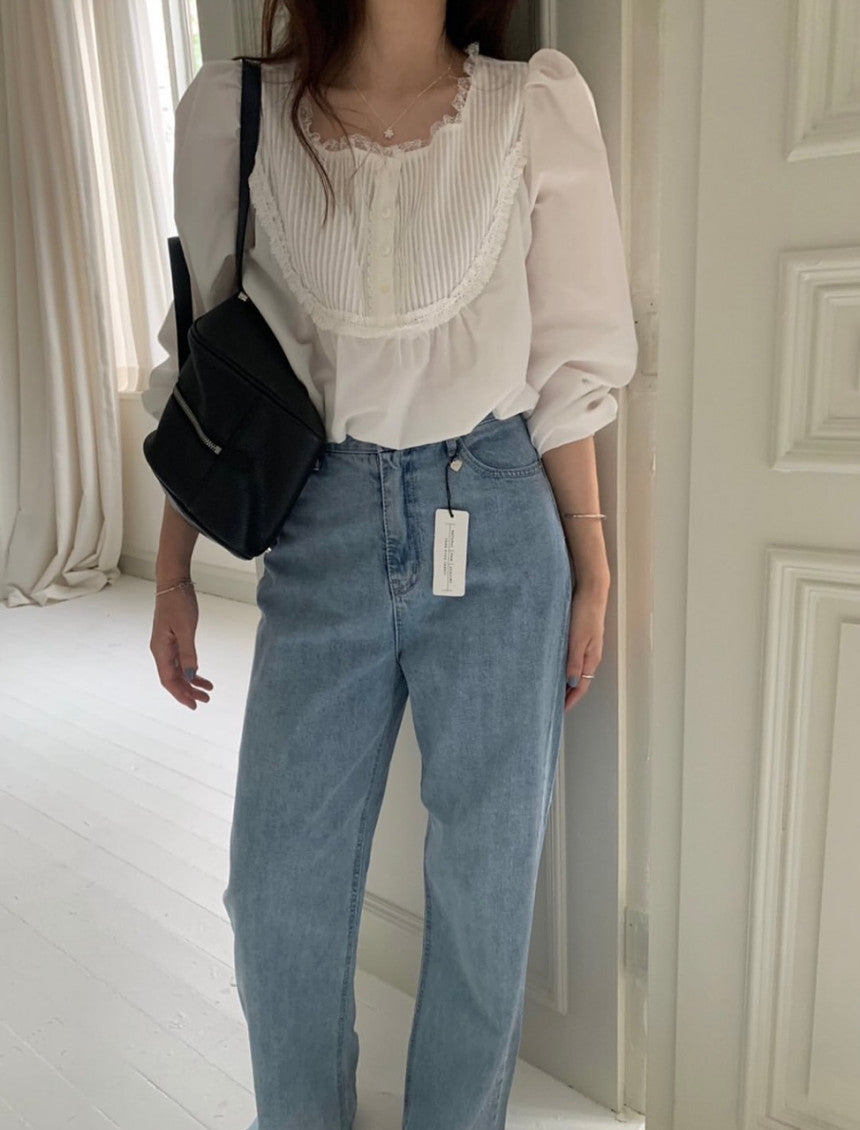 s 即納 Yarn wide denim