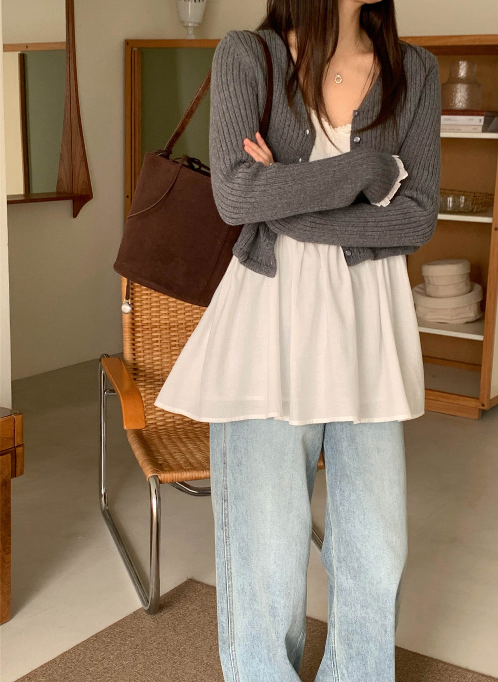 frill layered onepiece