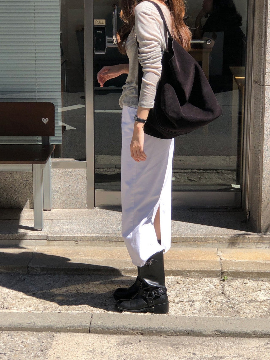 Bully cone dying denim skirt