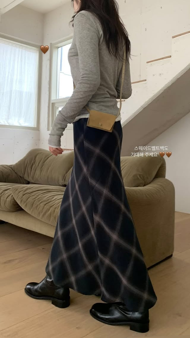 Tuchi check skirt