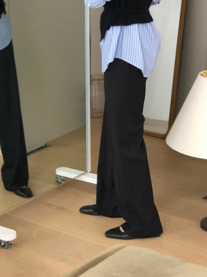 Row flare slacks-3col
