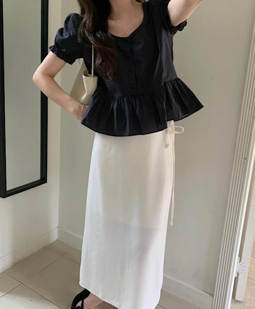 Merry dot blouse