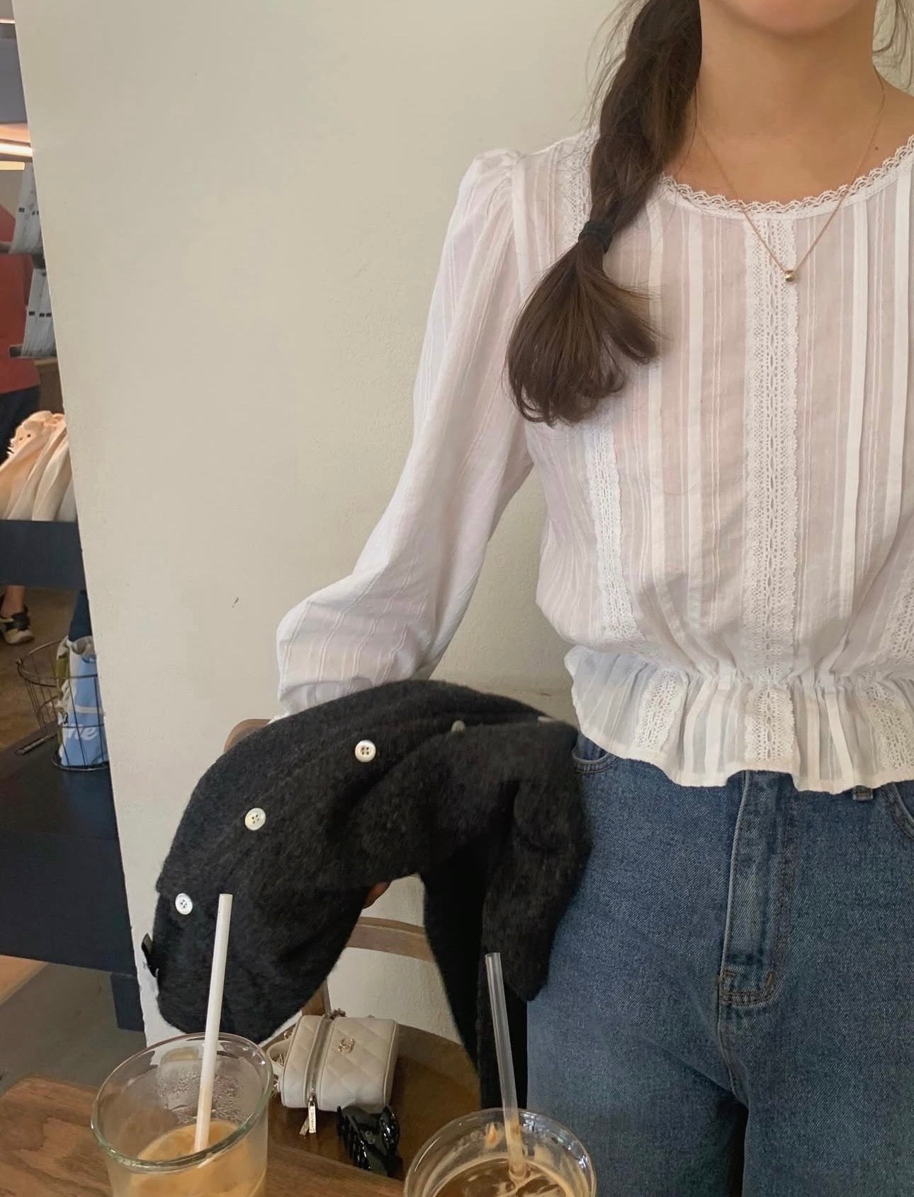 liter aria lace blouse
