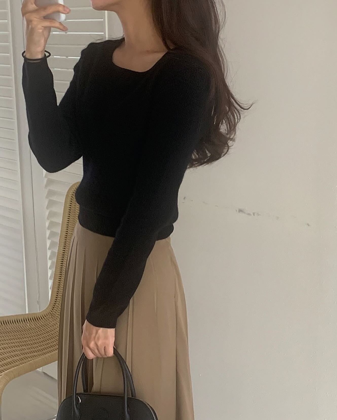liter kkamiyu pleats skirt-2col
