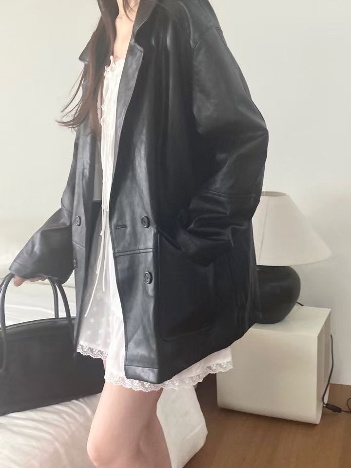 pole leather jacket