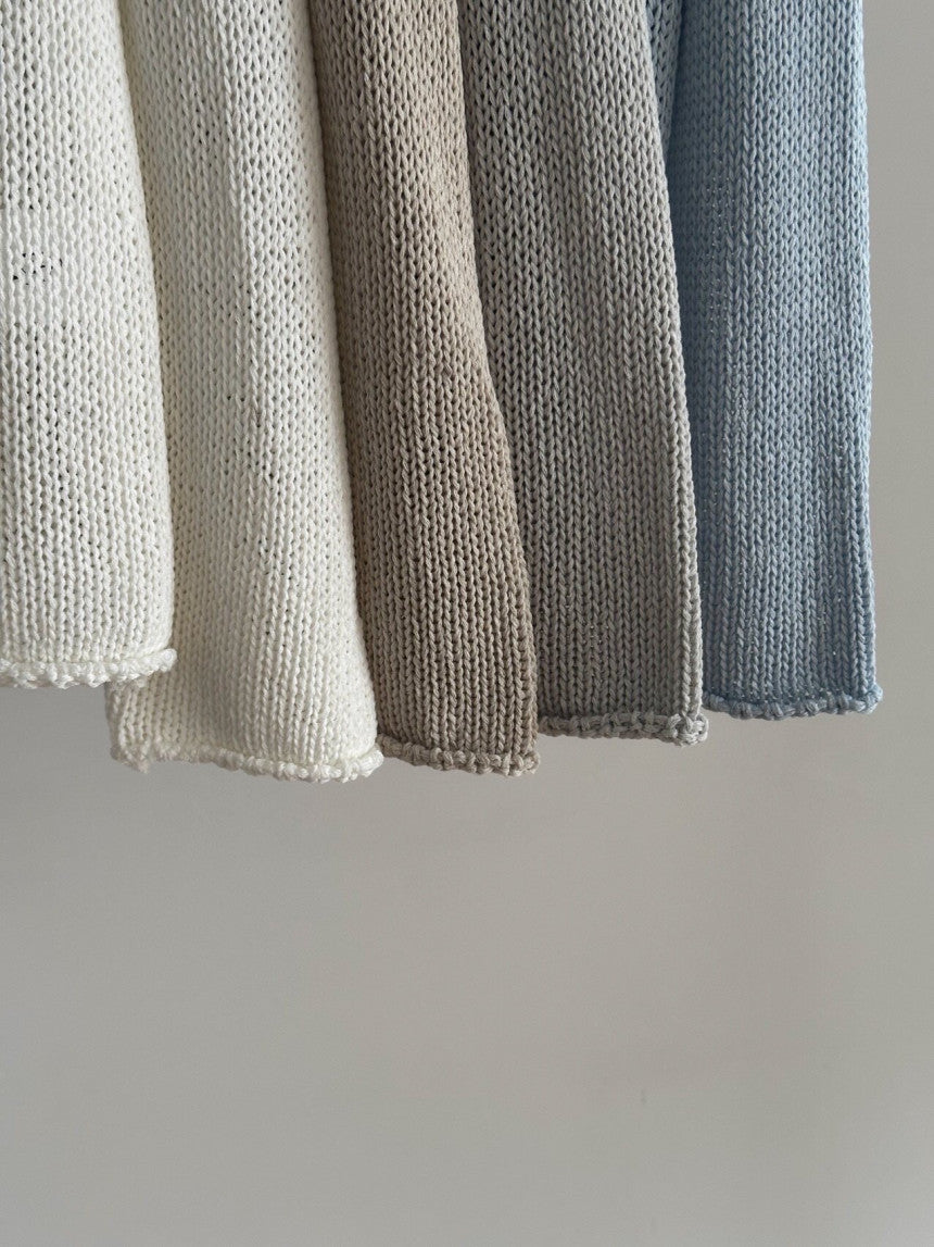 ivory即納 bread linen knit-4col