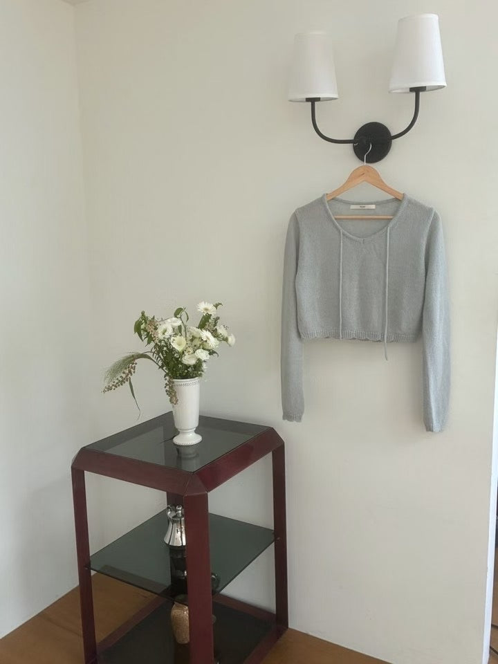 Mohair strap knit-2col
