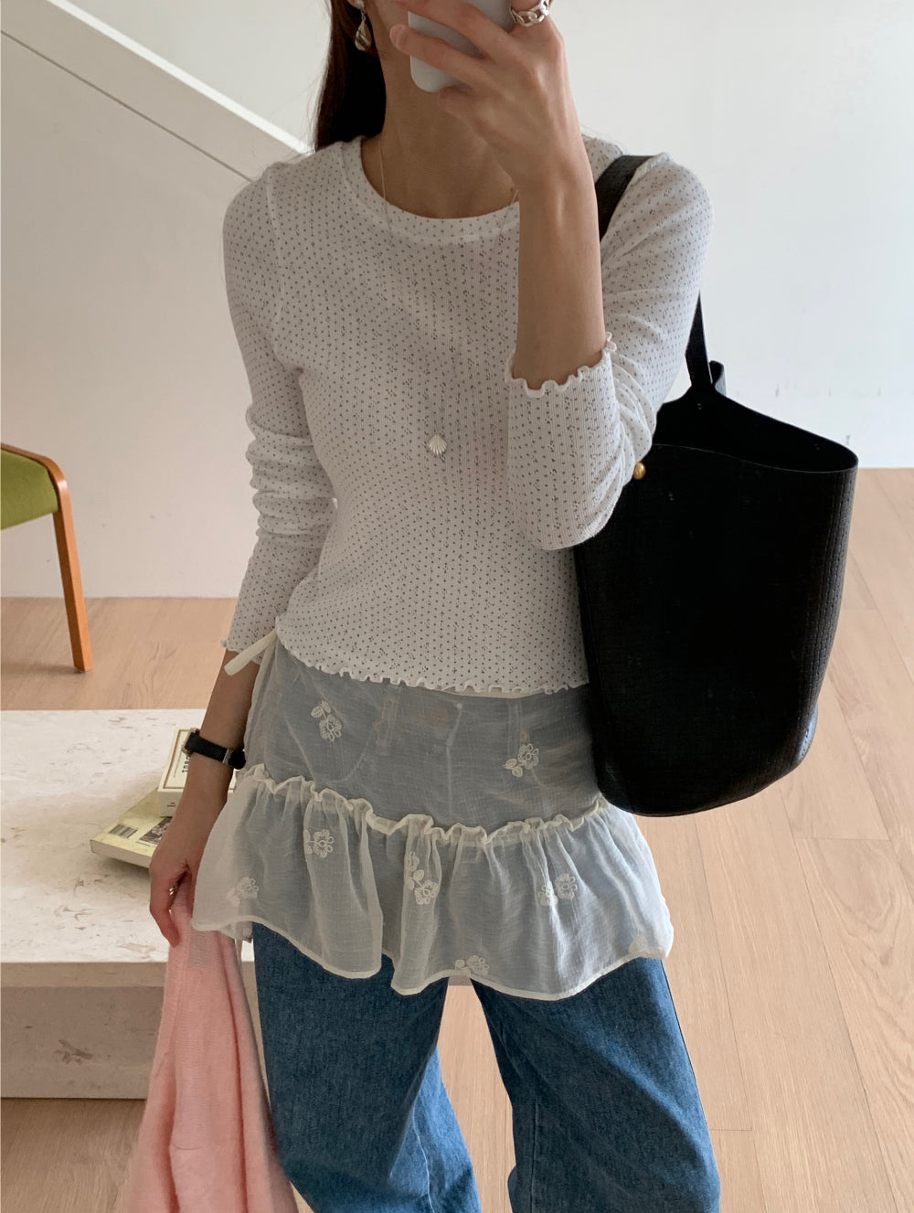 Misty Layered skirt-2col