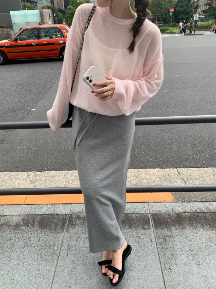 Fog long skirt-3col