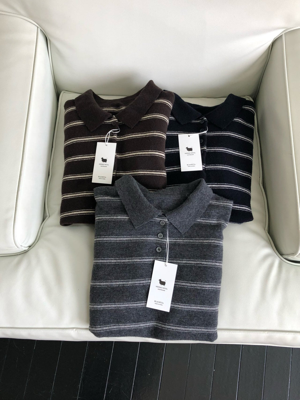 urban stripe knit-3col