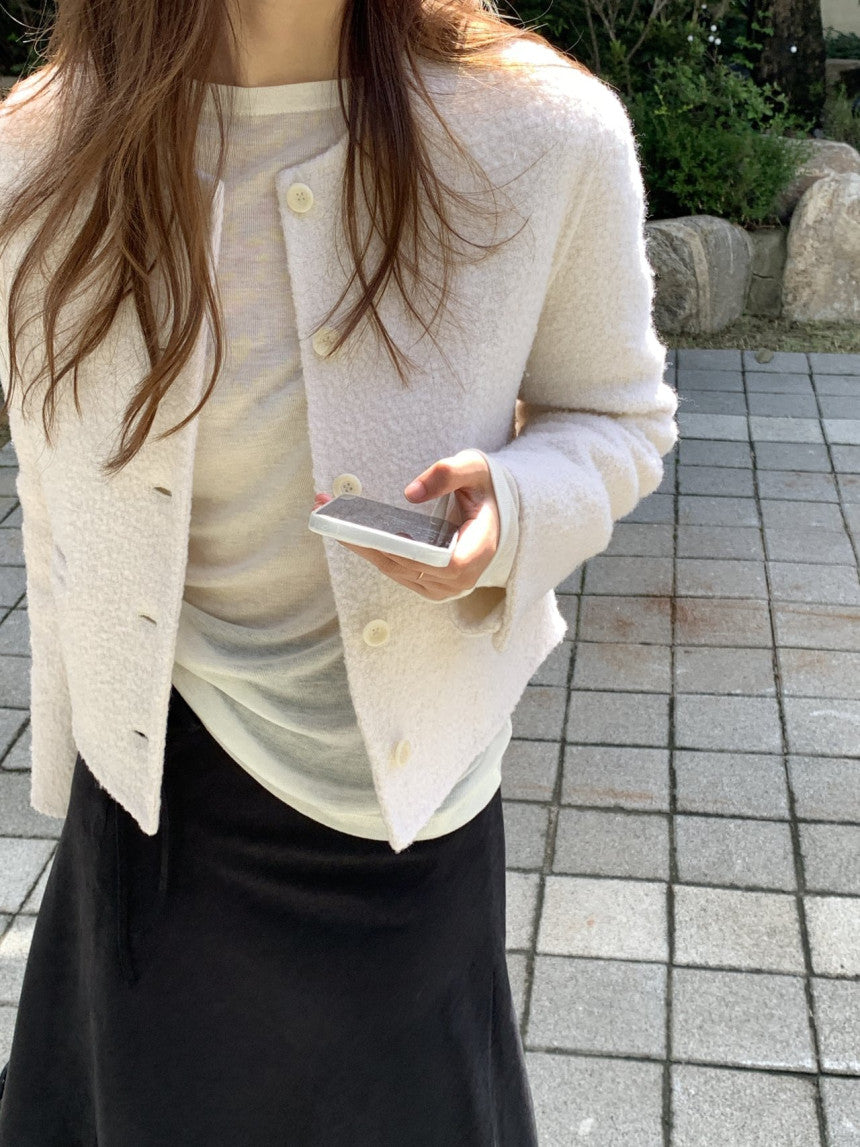 Castle mohair boucle HD jacket-2col