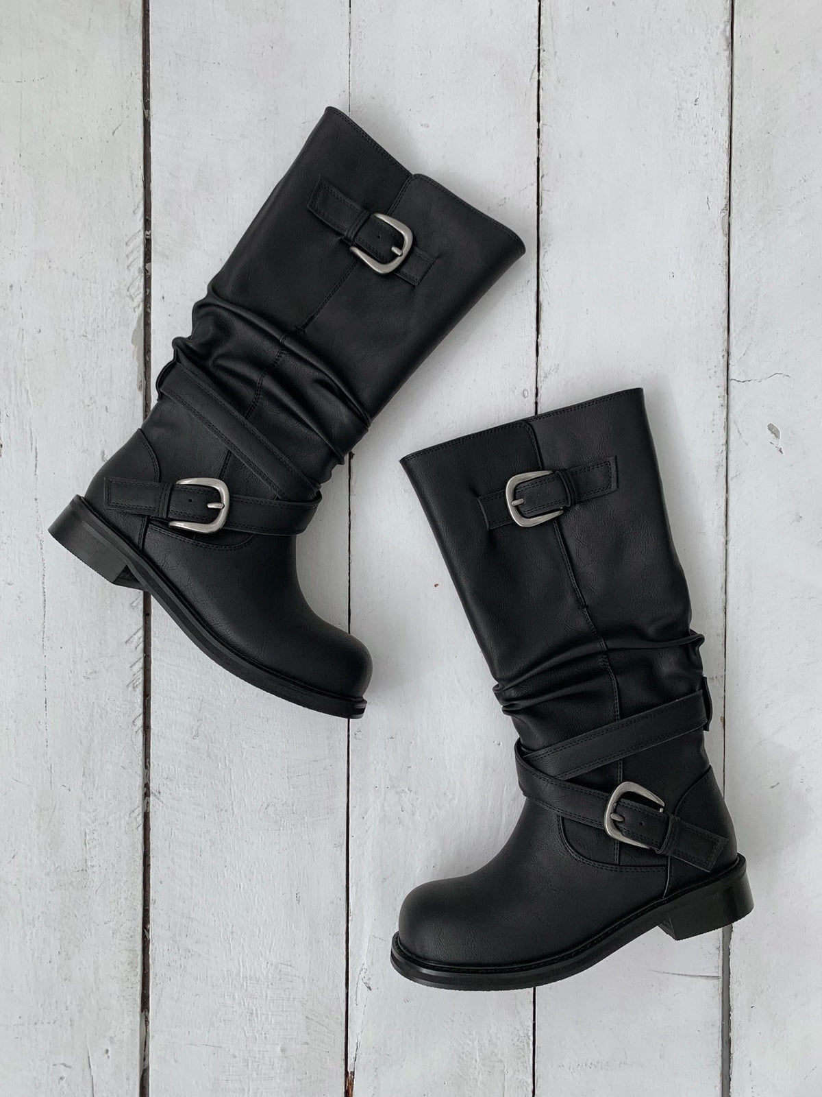 buckle fold-over boots-2col