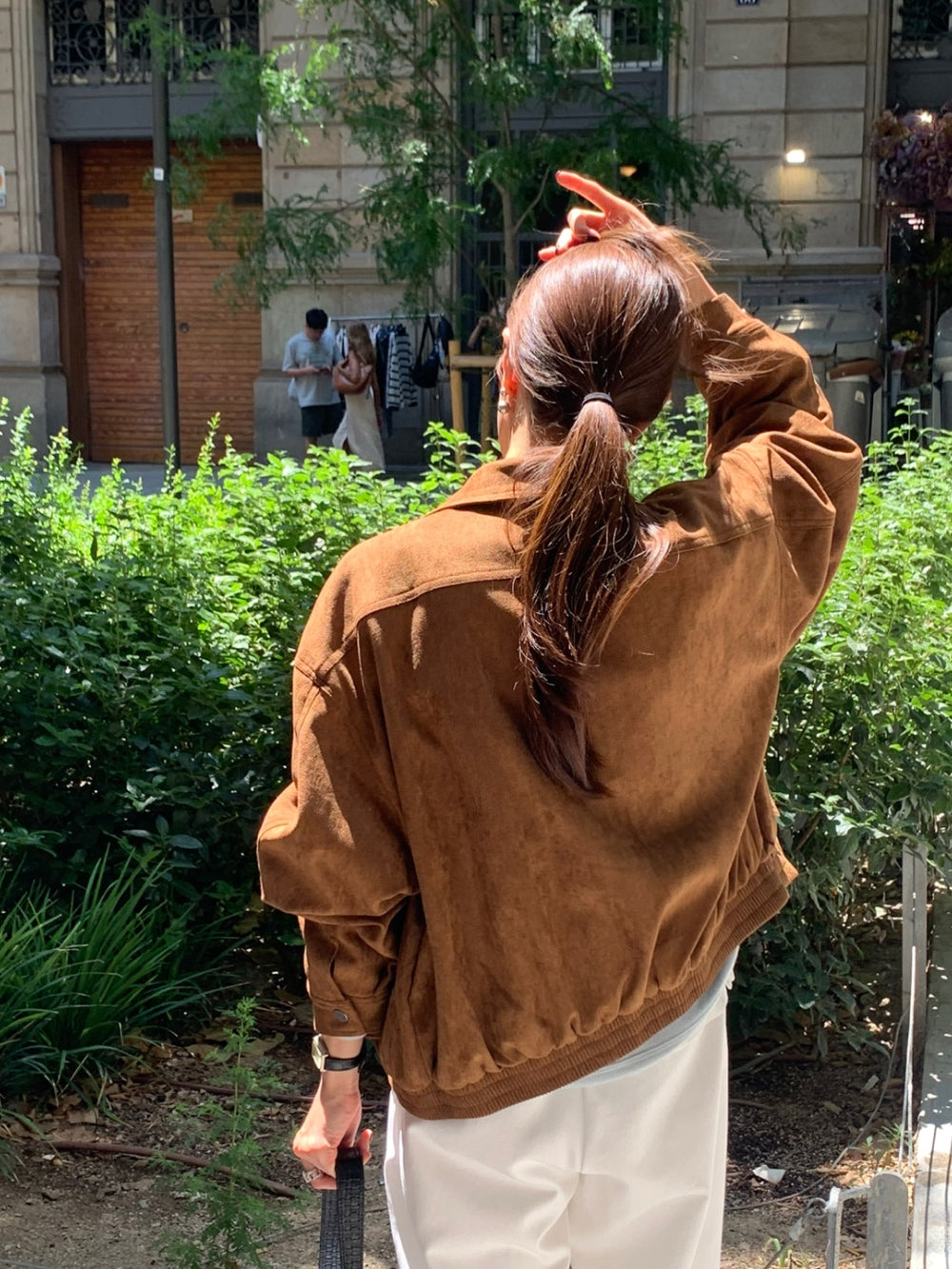 Alpha leather&suede jacket-2type