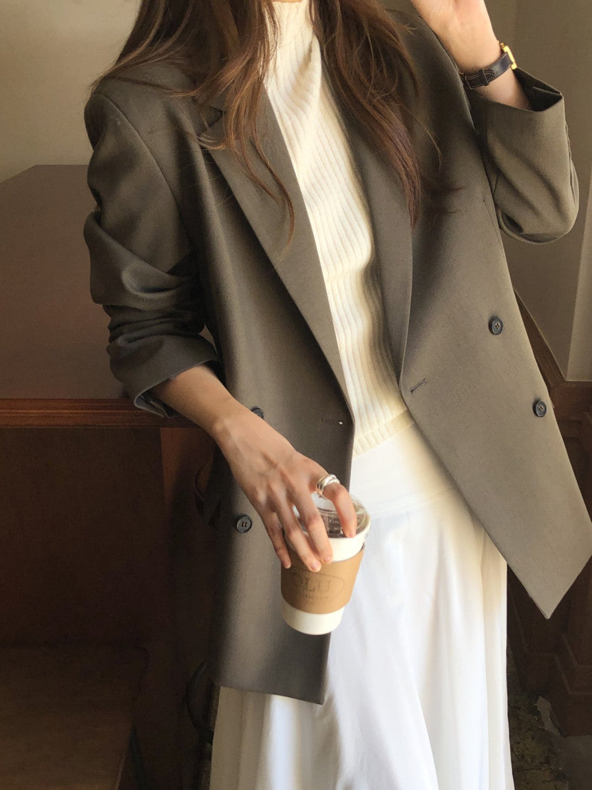 Sienna wool tailored double jacket