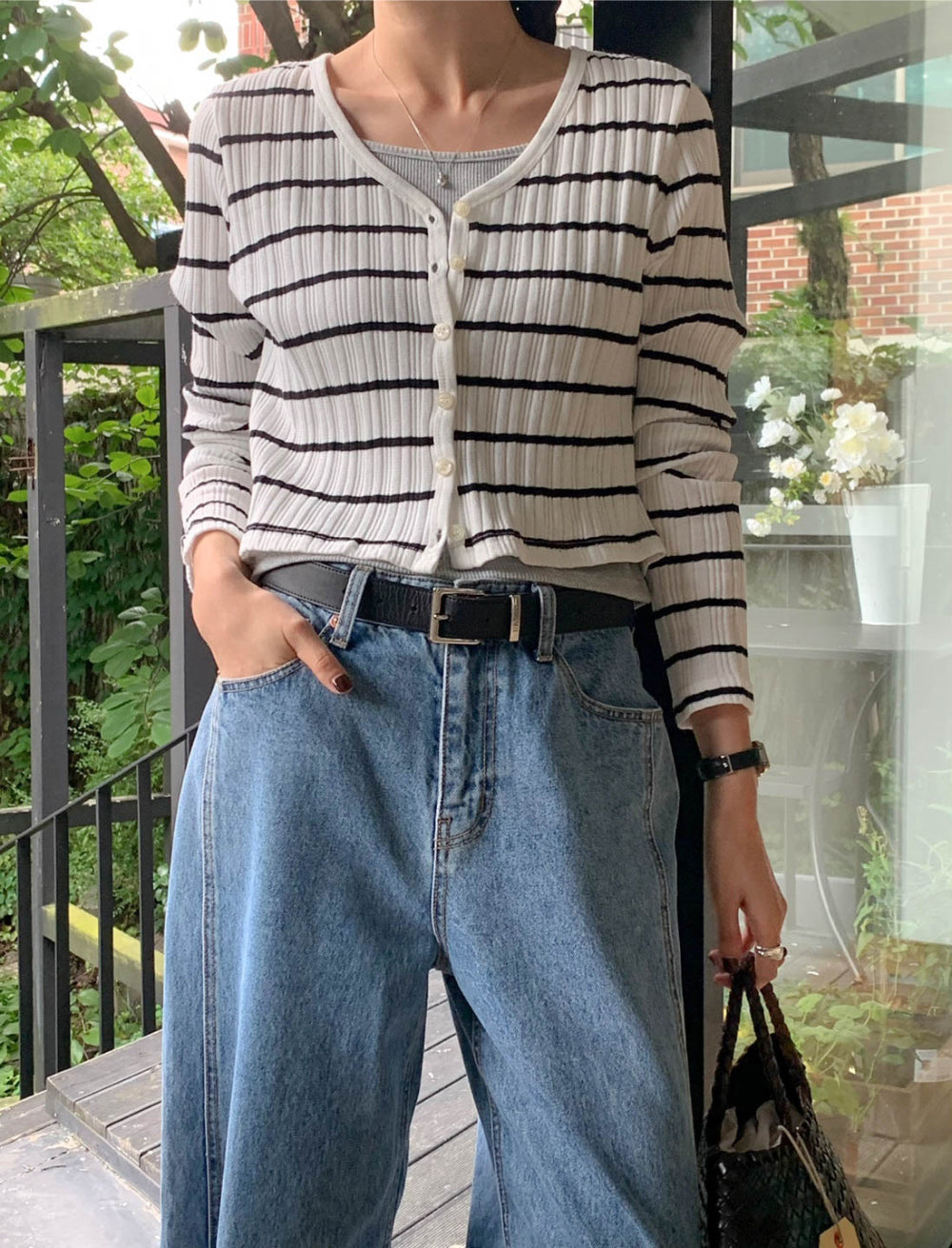 Sale navy即納 mimosa cardigan