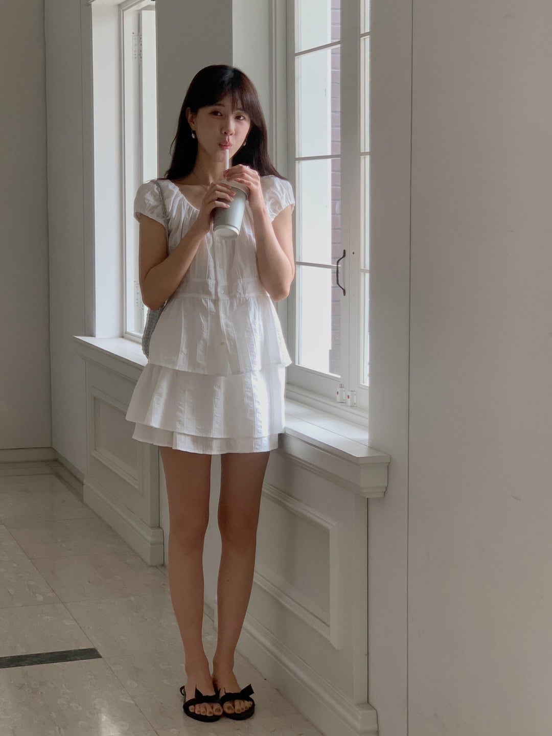 Bigi blouse&skirt-2col