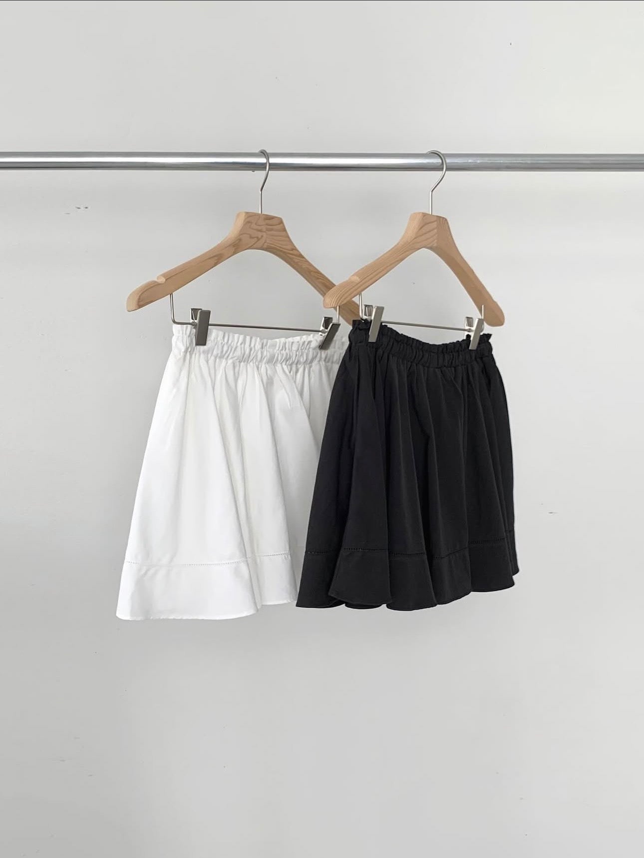 liter birkin embroidiery flare skirt-2col