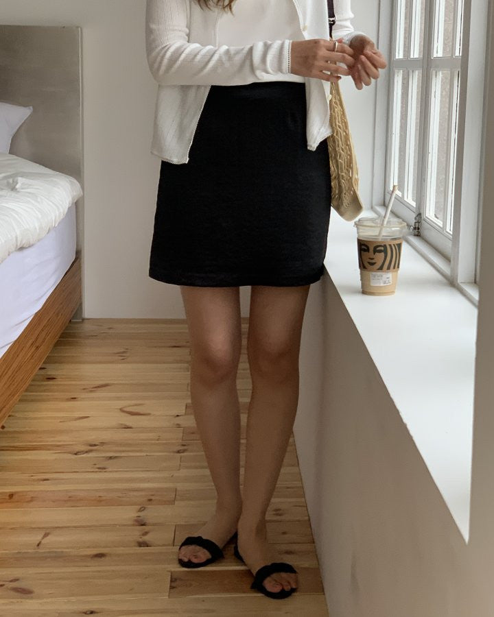 Rie lace short skirt-2col