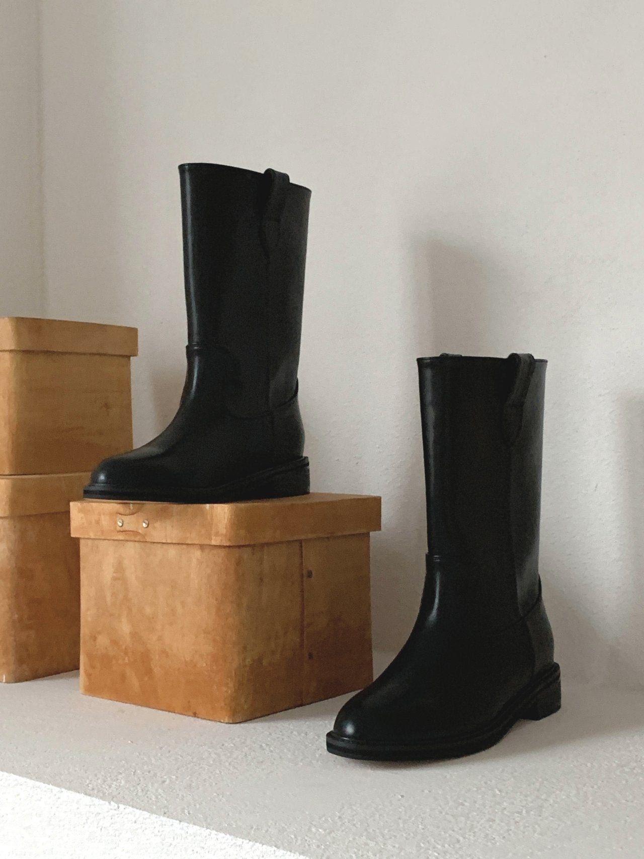 Suede bijo middle boots