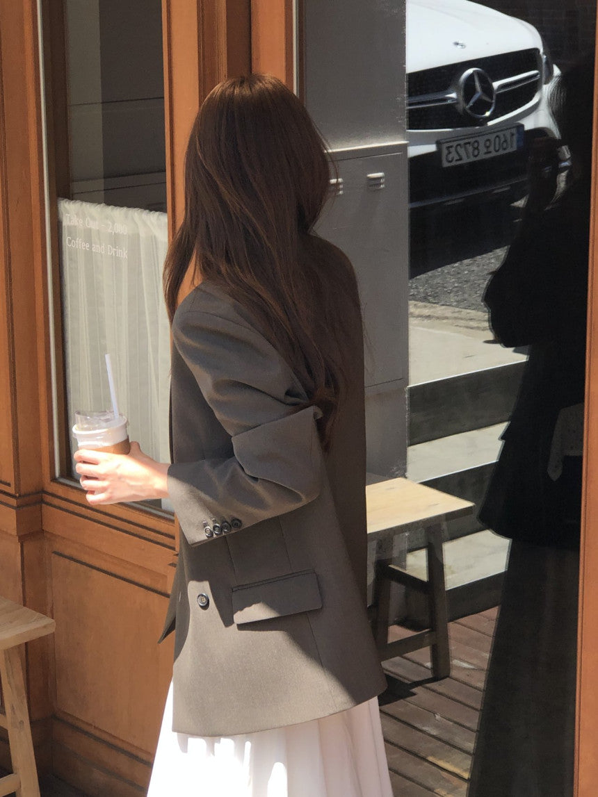 Sienna wool tailored double jacket