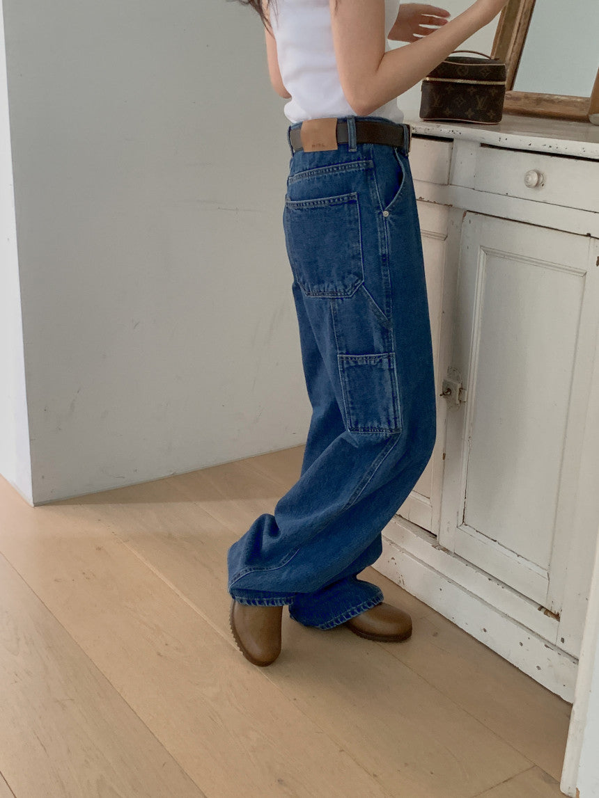 113 Carpenter denim ショート丈あり