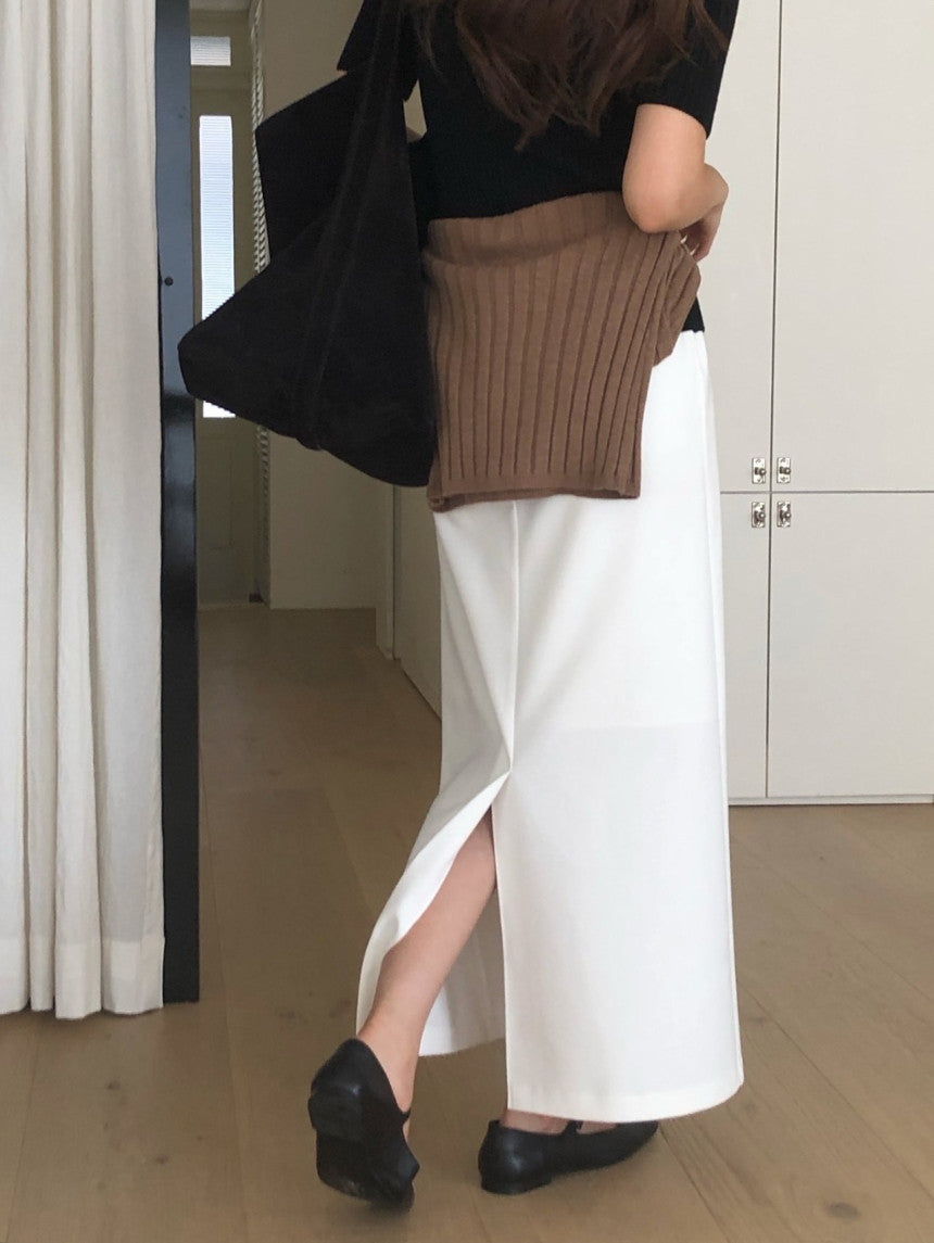 Ove string long skirt-2col