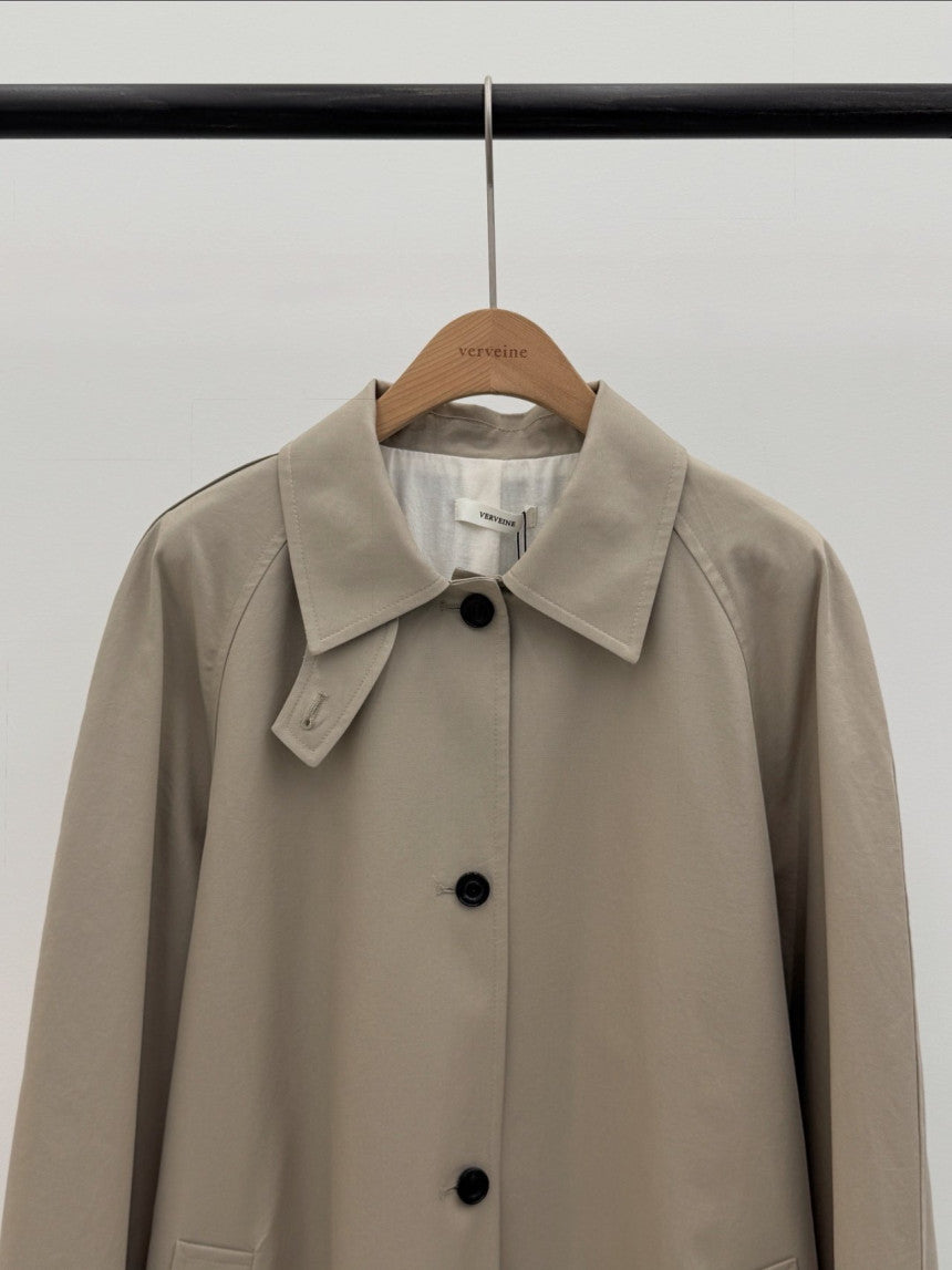 Barnnet long trench coat-2col