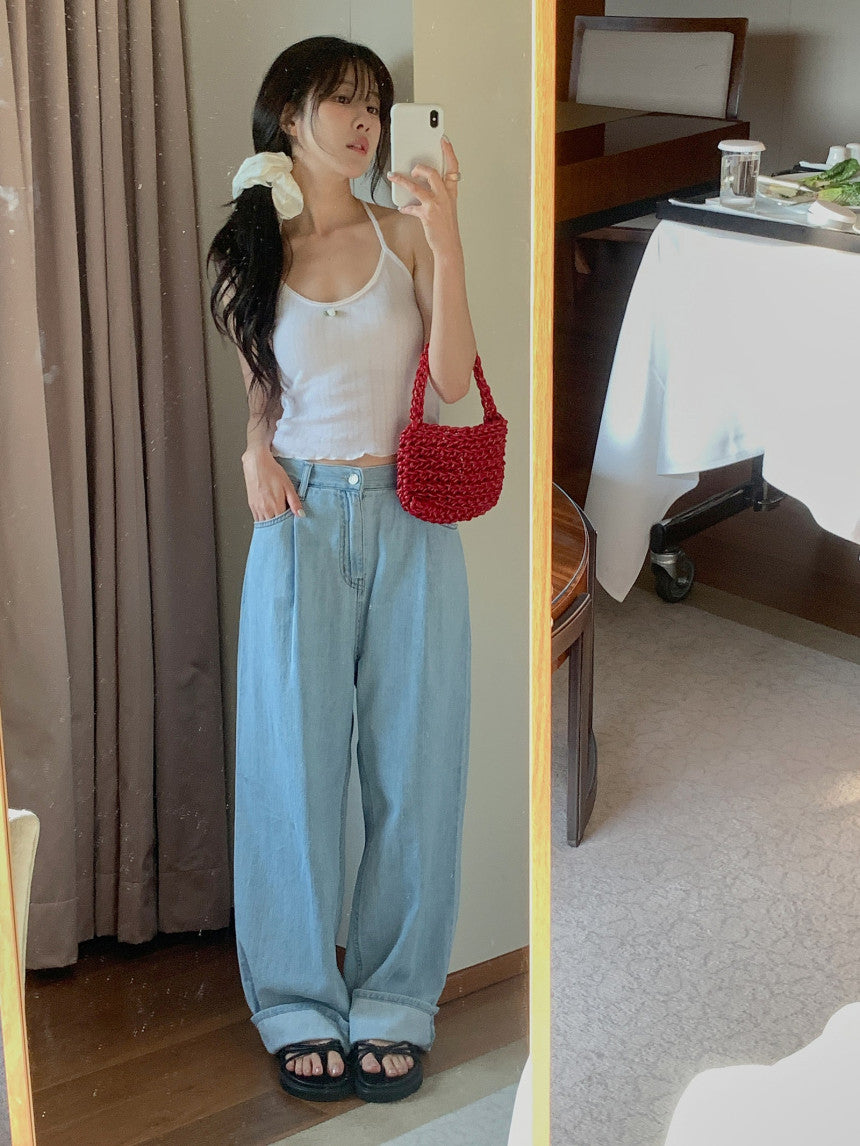one-tuck denim