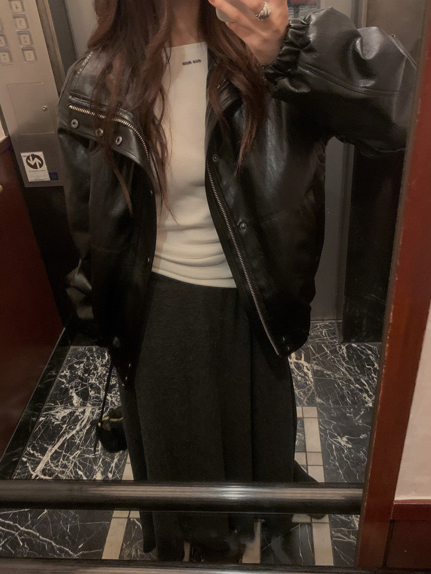 Milli leather jumper