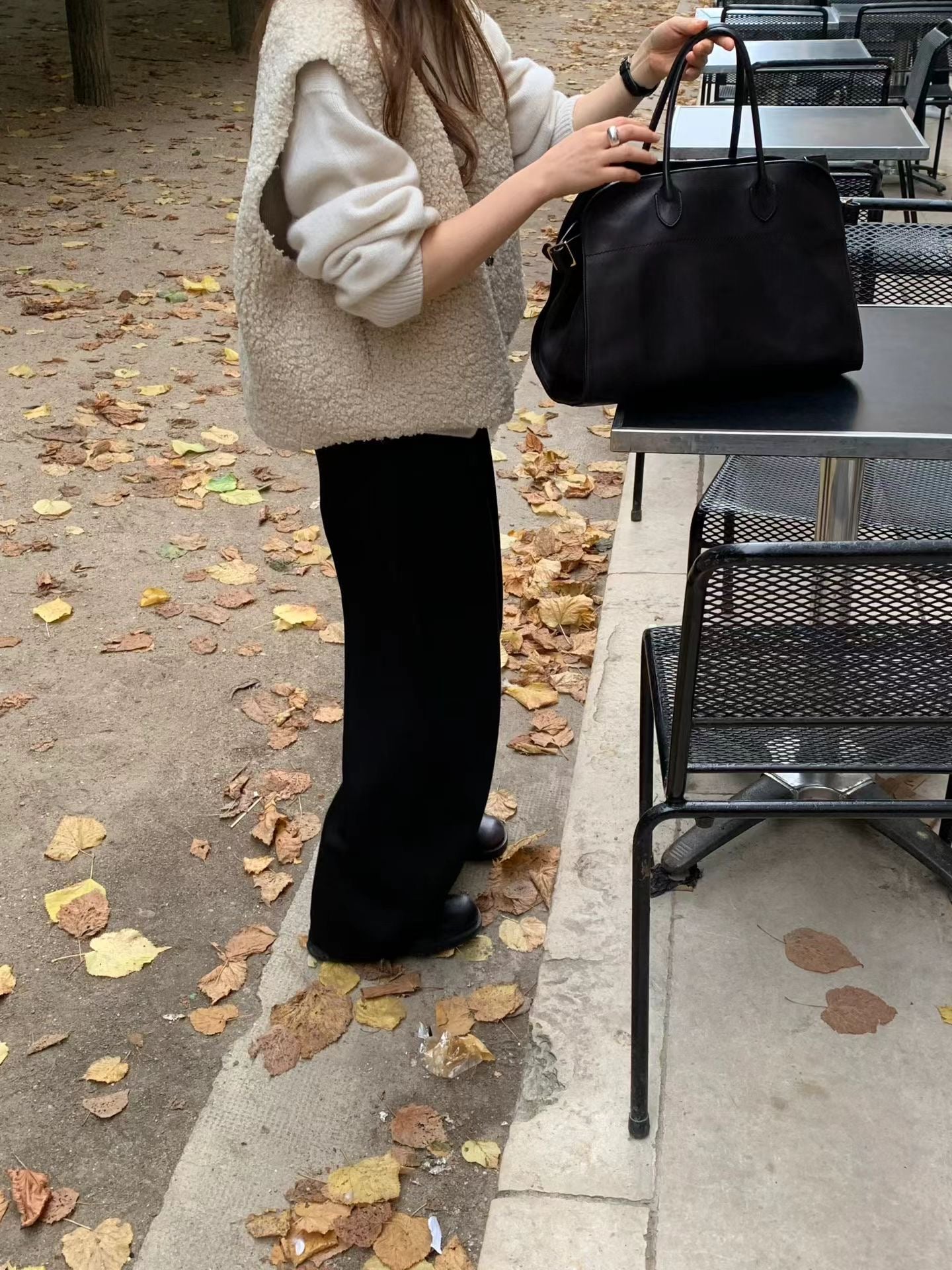 Ounce maison one-tuck slacks-2col