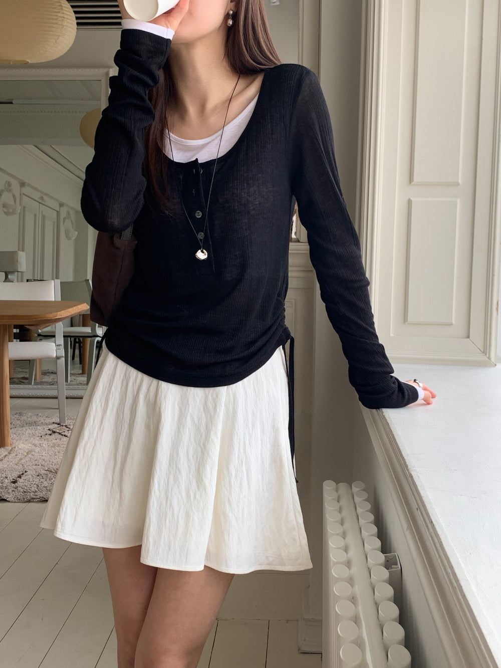veil string T-4col