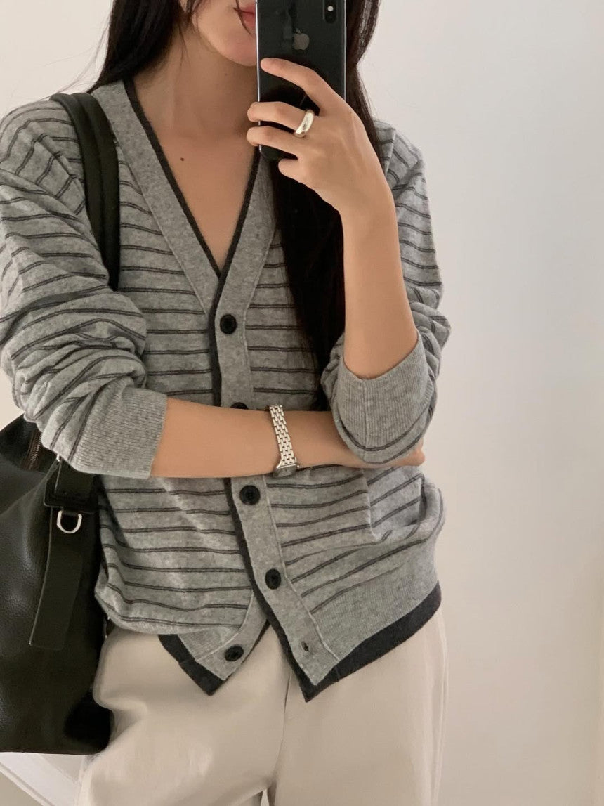 Bound cardigan-2col