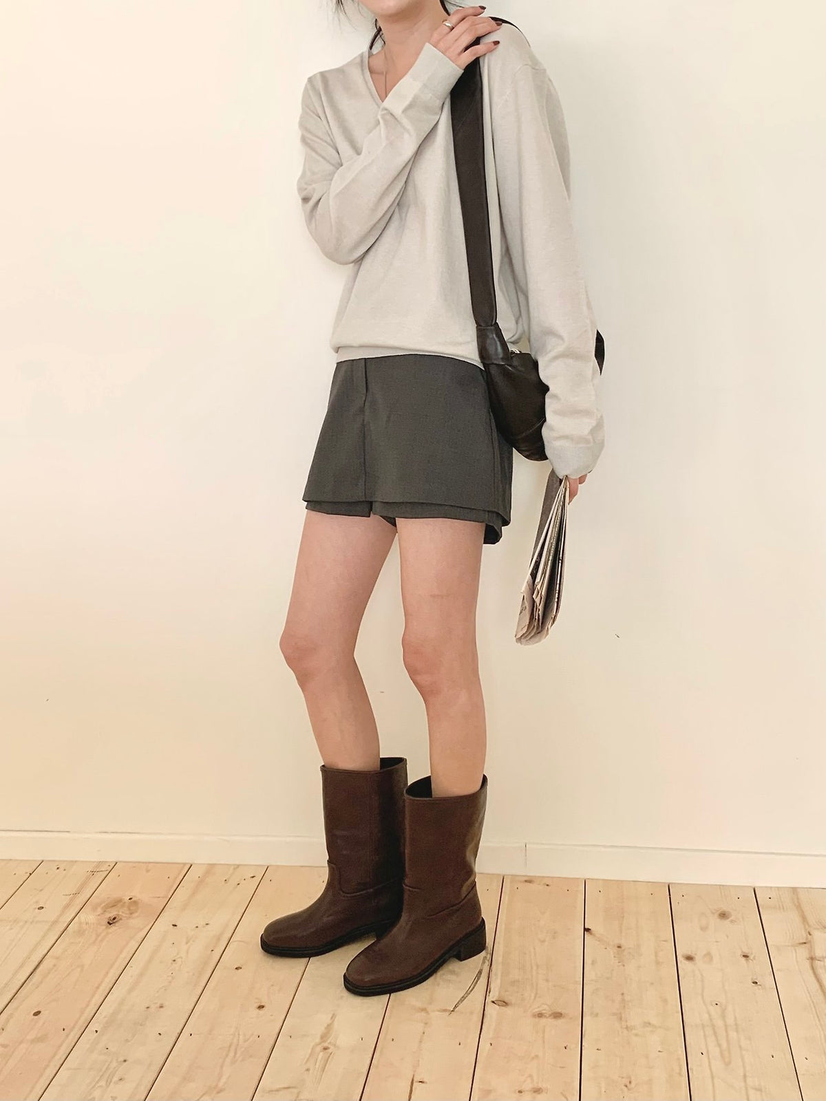 Vintage mid boots-2col