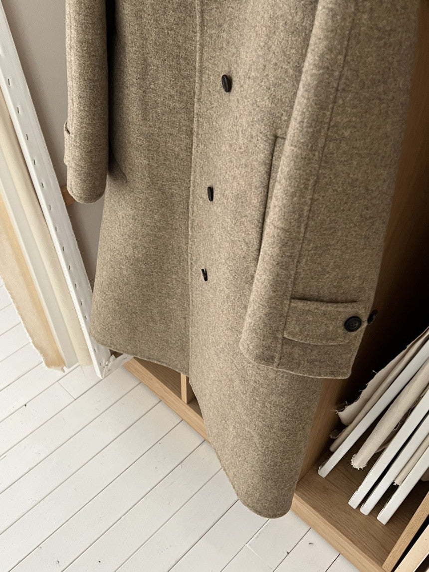 Serin shetland hadmade coat-2col