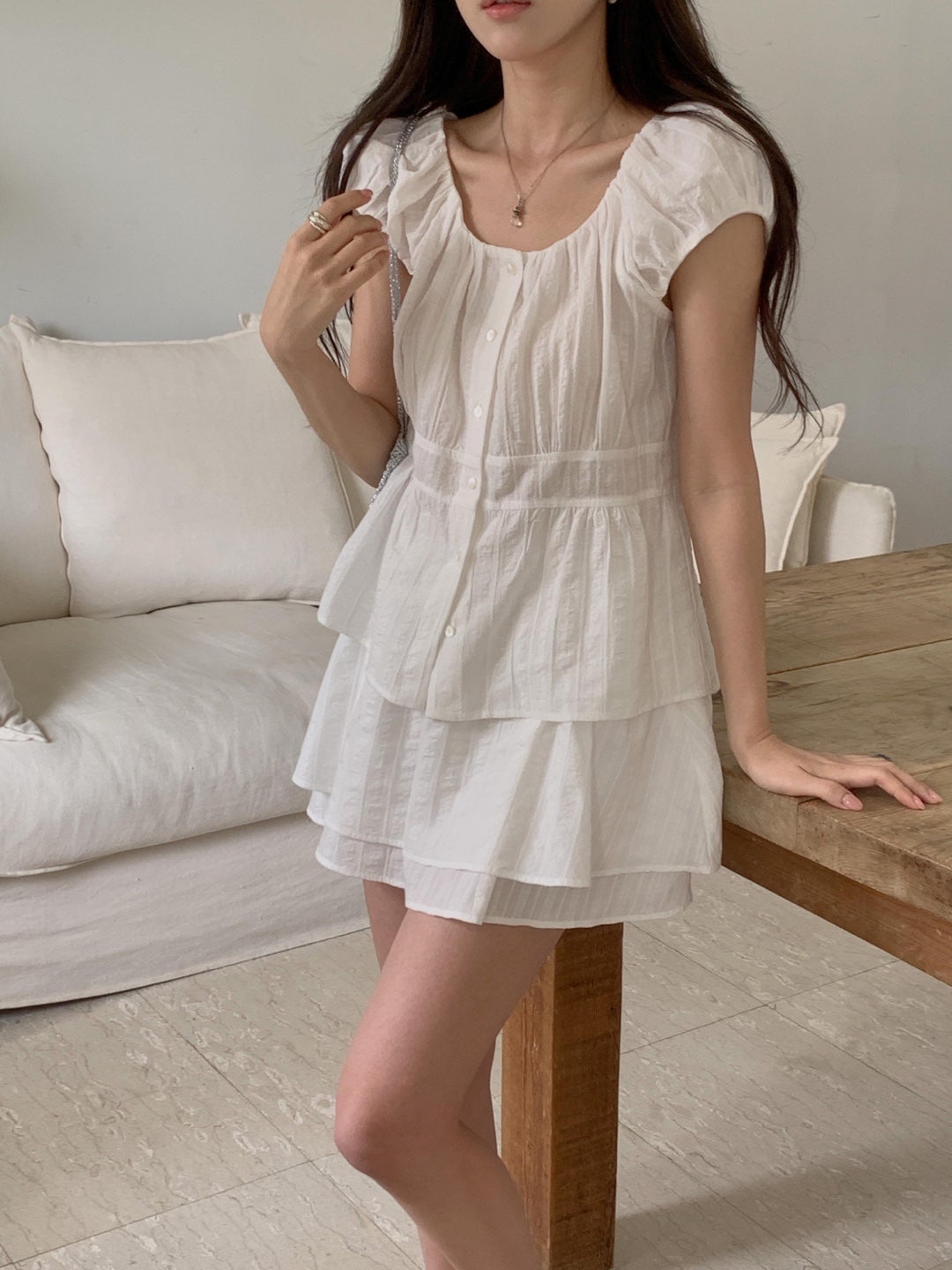 Bigi blouse&skirt-2col