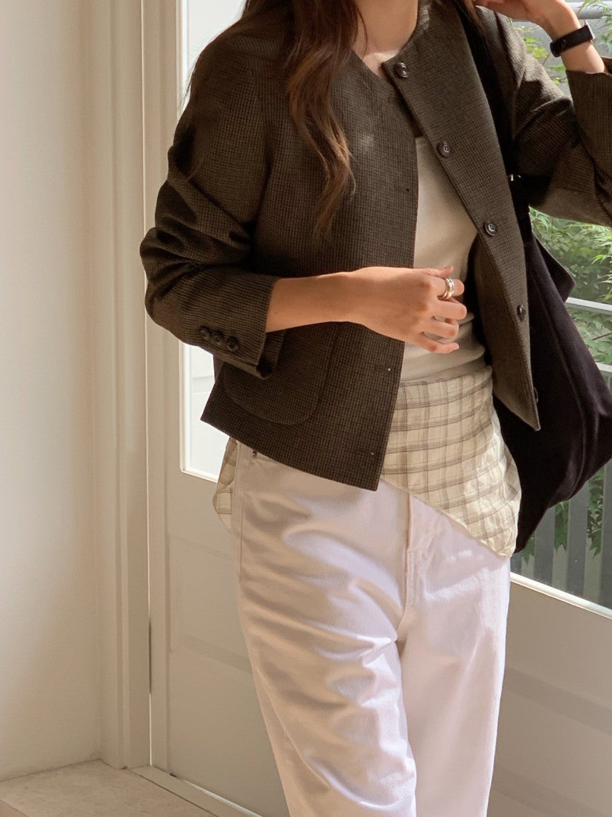 Celine wool no collar jacket
