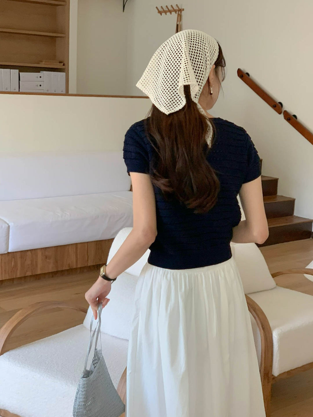 ivory即納 Ami Cardigan-3col