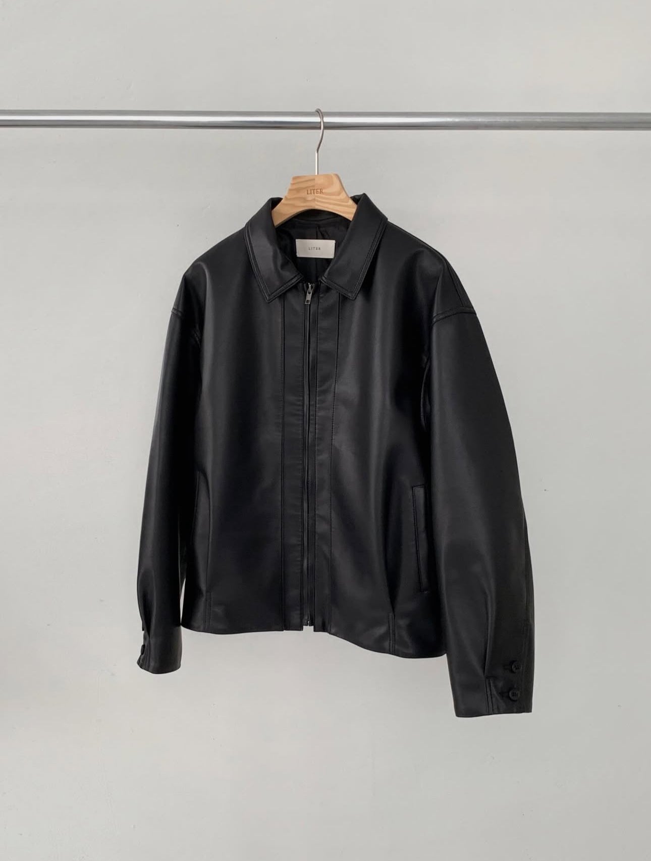 liter log leather jacket